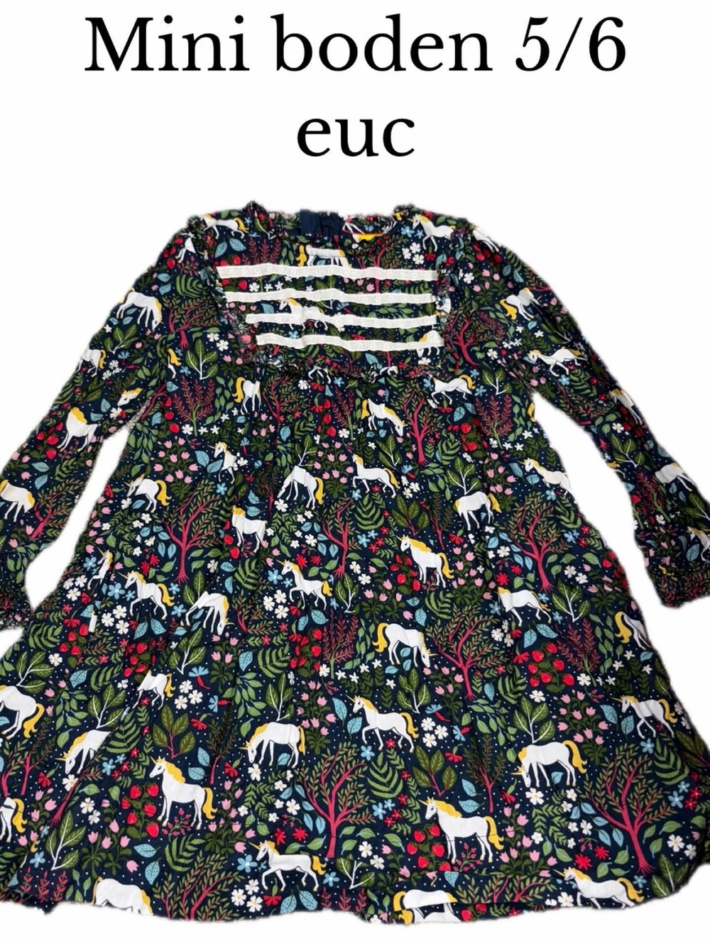 Mini boden unicorn dress